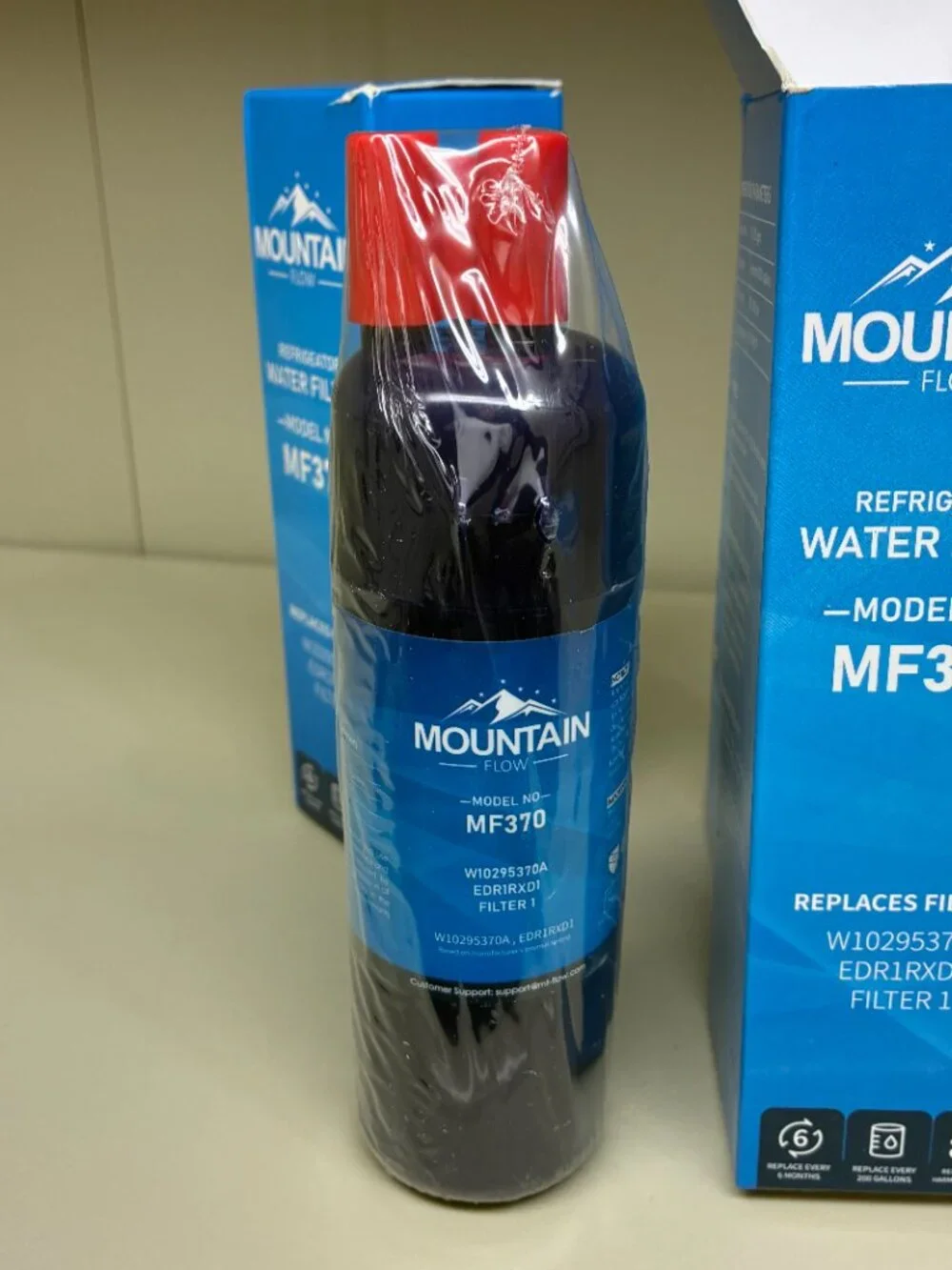 Mountain Flow Refrigerator Water Filter MF370 Replacement Bundle Of 3